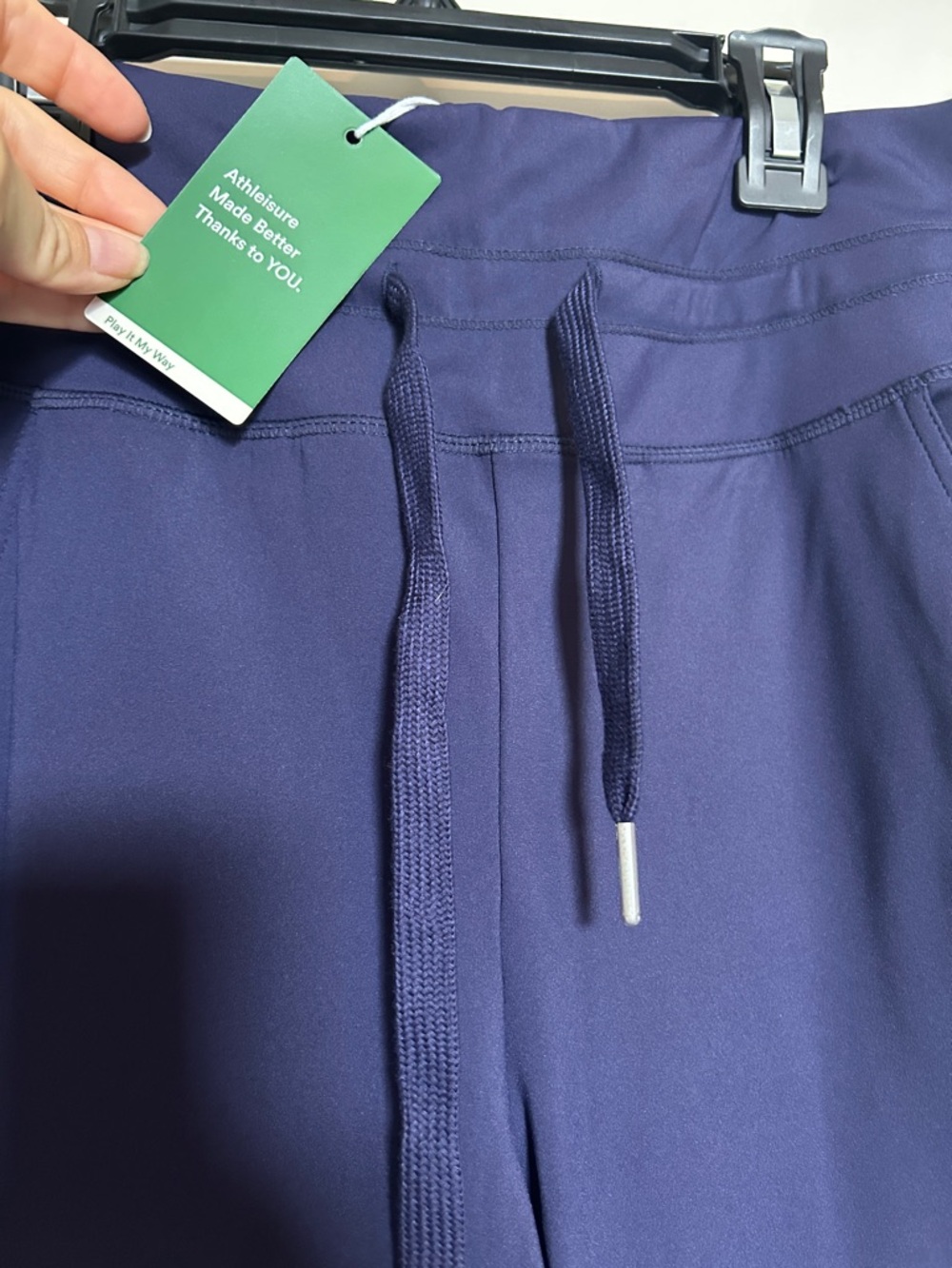 Halara SoftlyZero™ Plush High Waisted Drawstring Pocket Plain Full Length Medium - Picture 6 of 9